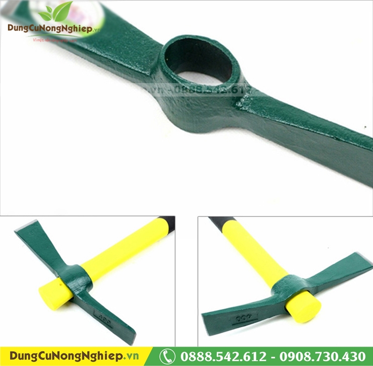 Cuốc chim cán vàng đen chống trượt