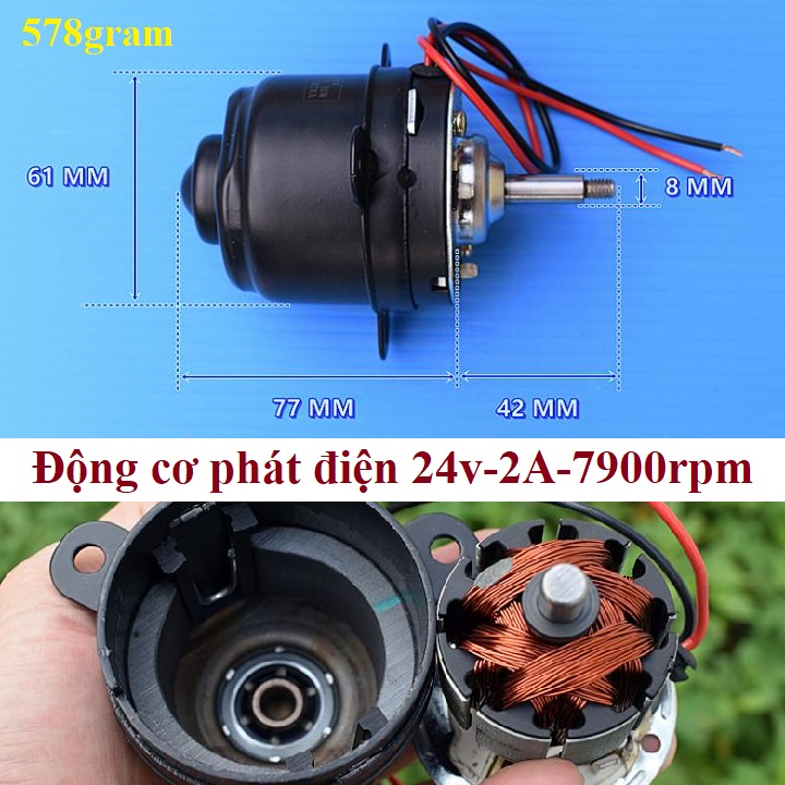 Động cơ chổi than phát điện