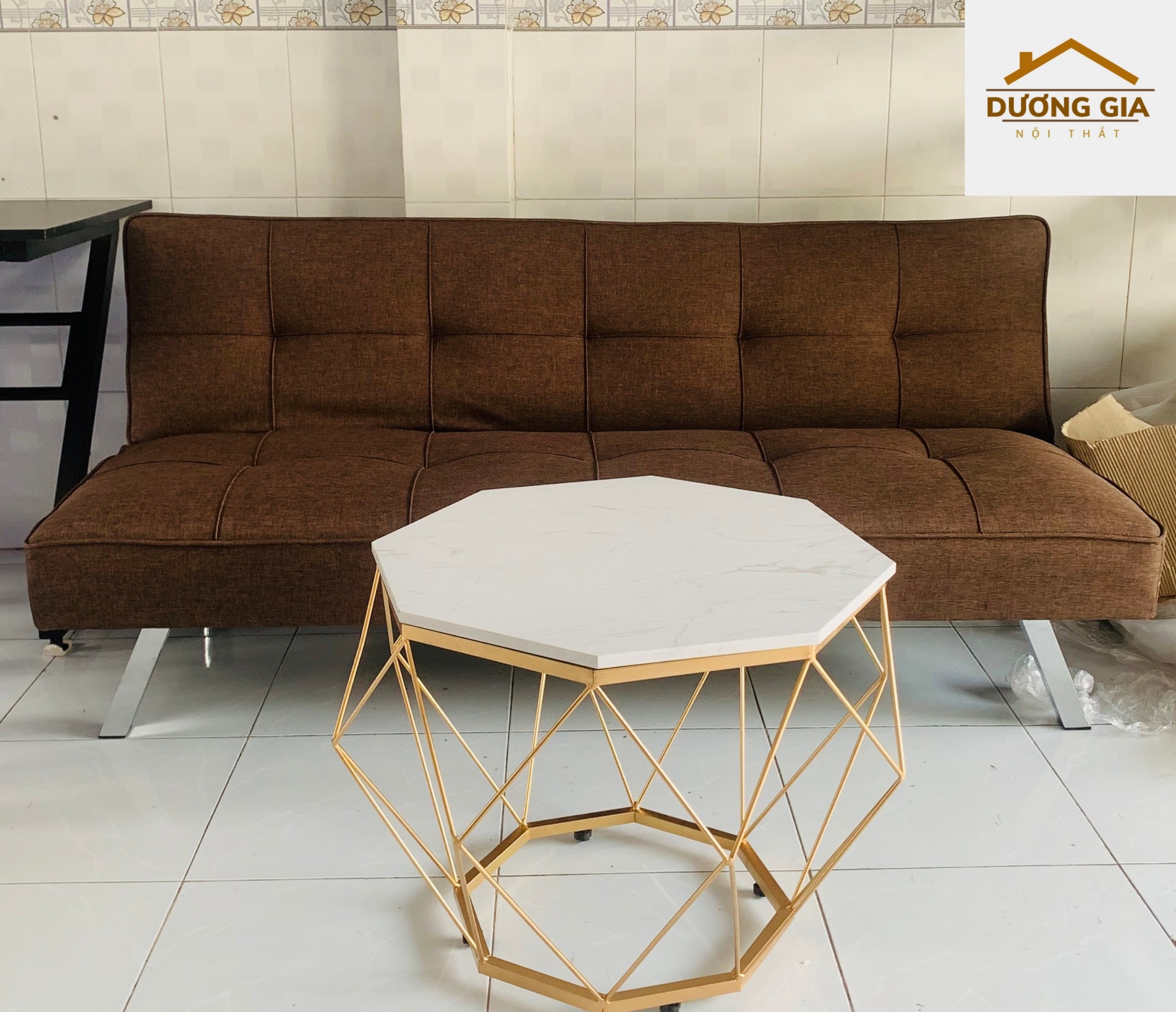 Sofa Bed chân kim loại - Sofa Giường Đa Năng