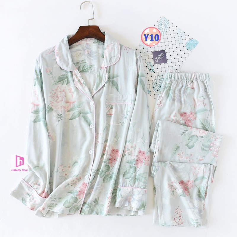 Pijama Lanh Lụa (dài tay) Y10