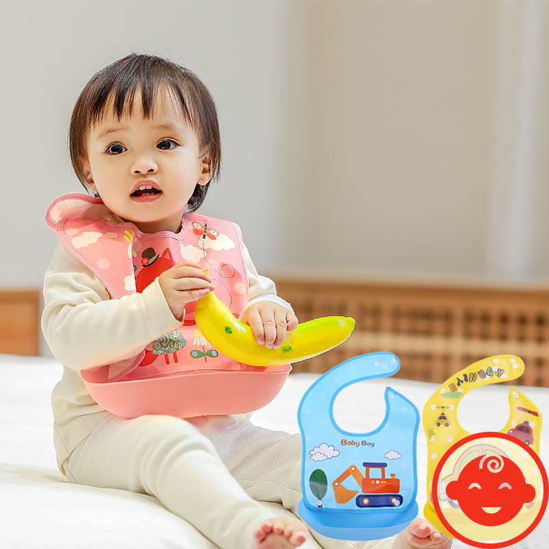 Yếm ăn dặm CÓ MÁNG THÁO RỜI cho bé Y46