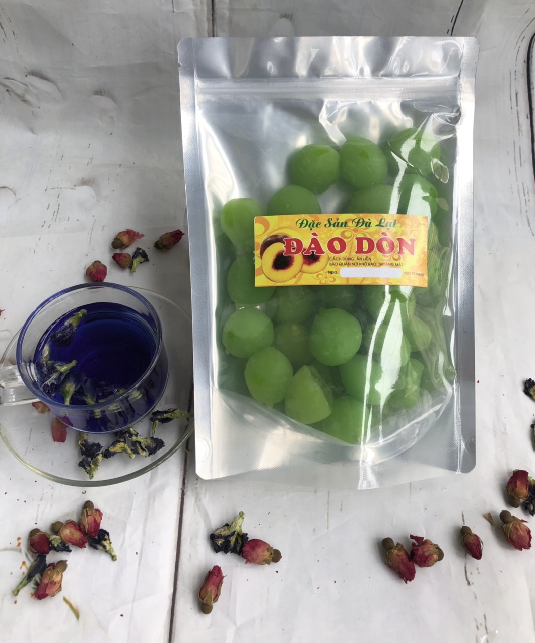 Đào Đà Lạt Sấy Giòn gói 500gr
