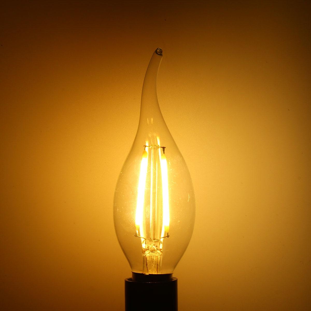 Bóng đèn LED nến dây tóc 2,5w Rạng Đông