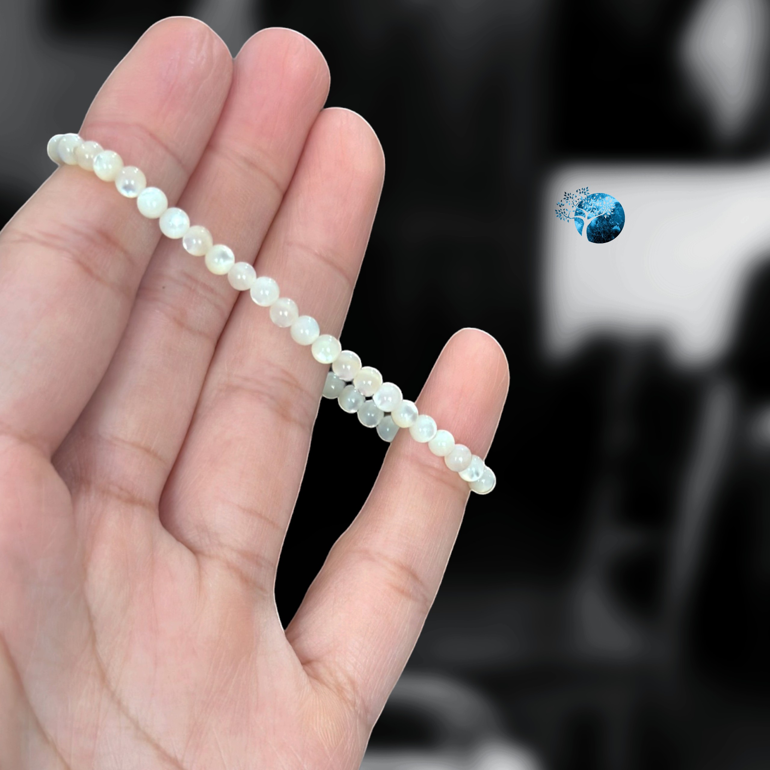 Vòng tay vỏ ốc xà cừ 3mm