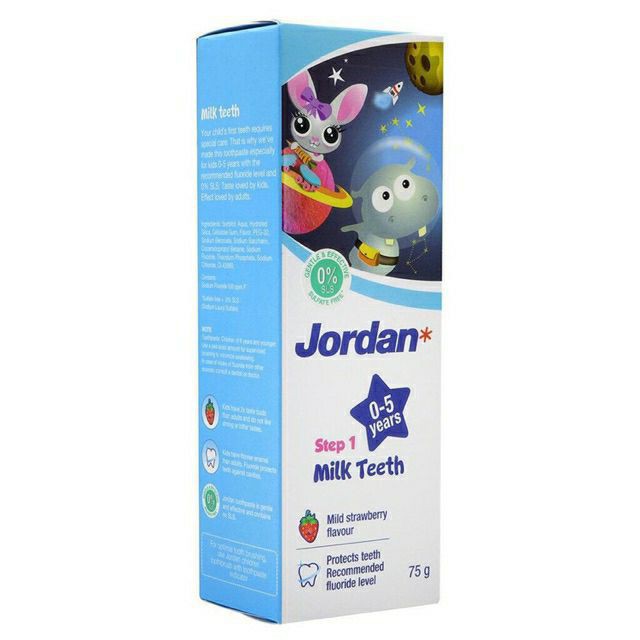 Kem Đánh Răng Em Bé Jordan Milk Teeth step 1 ( 0 5 Tuổi)