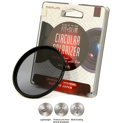 Kính lọc Filter Marumi Fit & Slim CPL 58mm (Hoằng Quân) + Da cừu