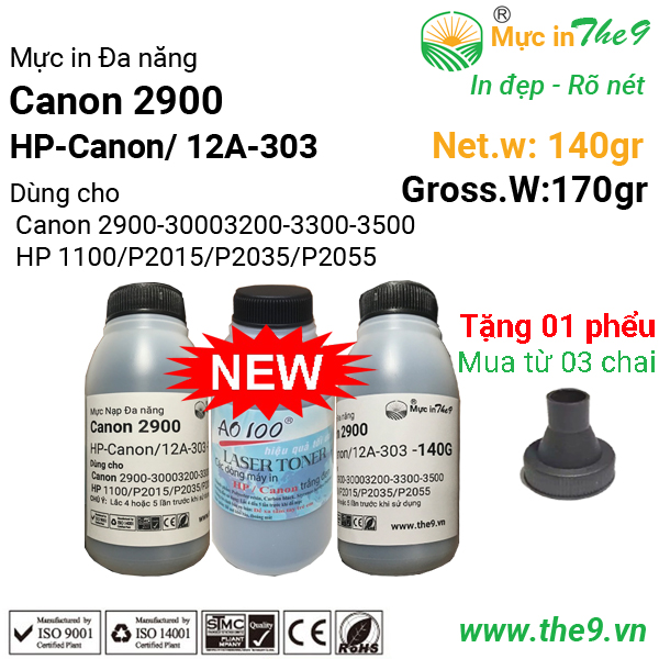 Mực nạp, mực bơm 12a 49a 53a 05a 80a 16a 76a 26a cho máy in canon 2900 3300 3500 8630 - hp 1020 2035 2055 m401 m402 ...