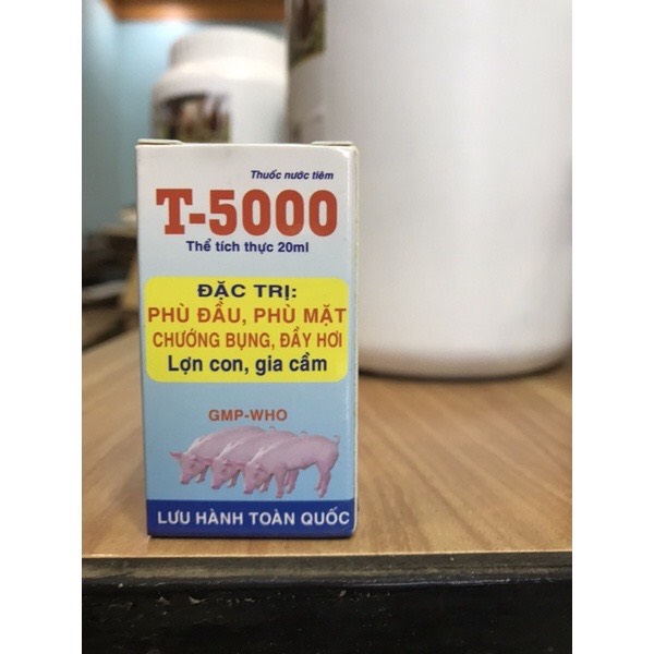 Thuốc thú y, 1 lọ t5000/t 5000 dùng cho chó, mèo, gia súc, gia cầm