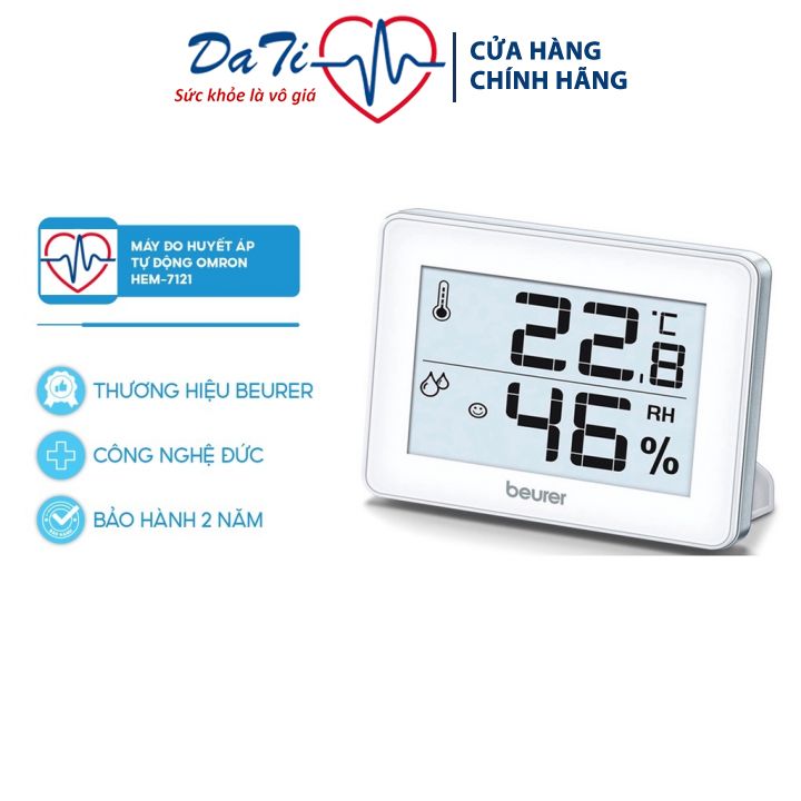 Nhiệt Ẩm Kế Beurer HM16 - Máy Đo Nhiệt Độ Và Độ Ẩm Trong Phòng - Dati_Medical