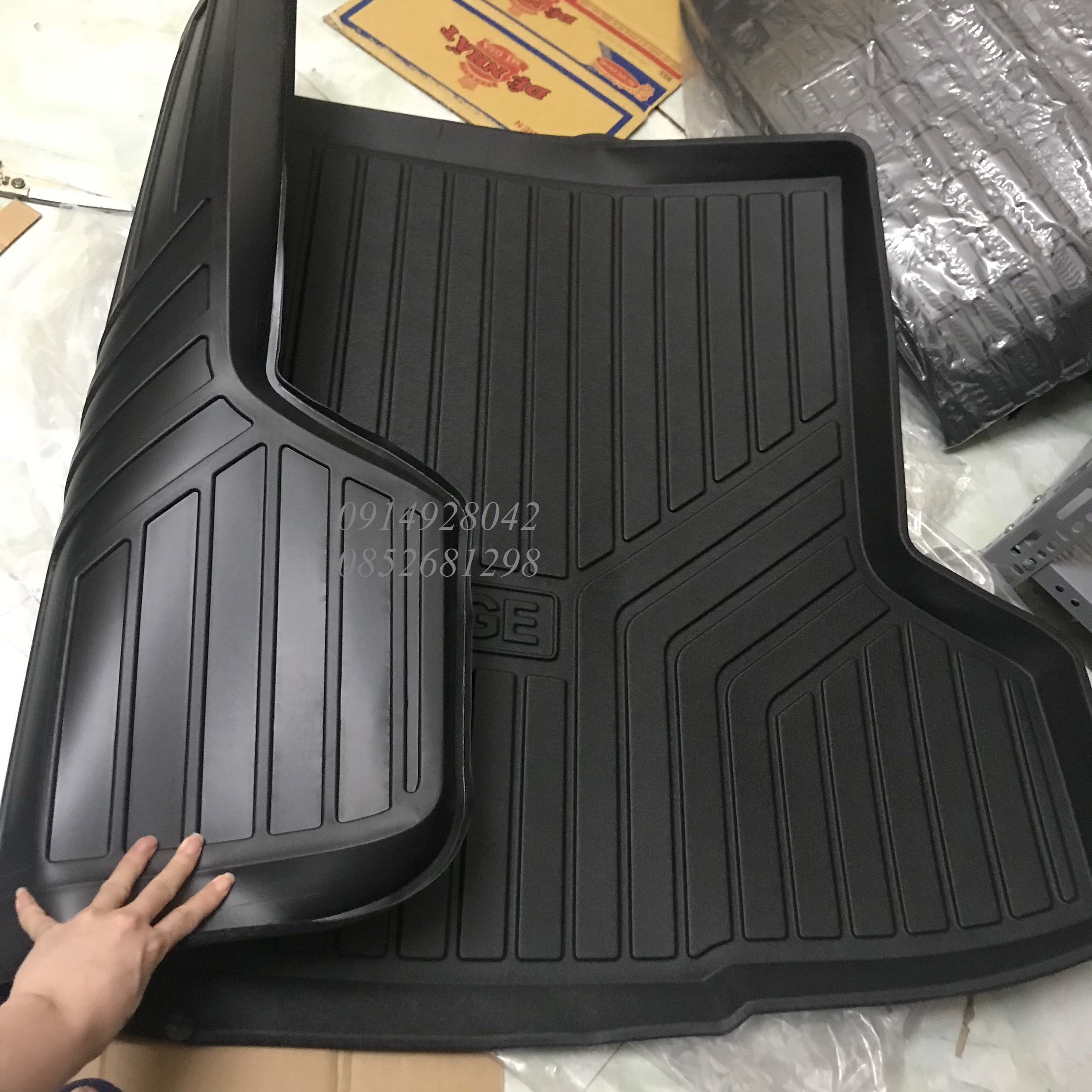Mitsubishi attrage plastic trunk liner