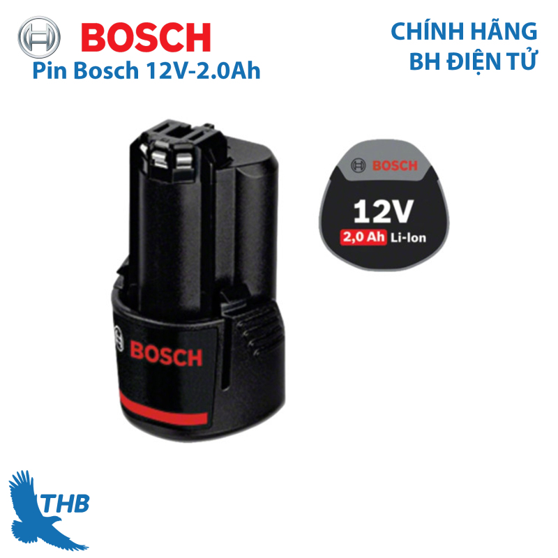 Pin Bosch 12V - 2Ah dành cho dụng cụ cầm tay