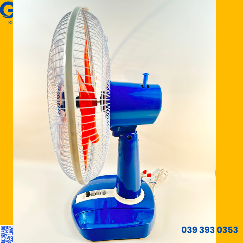 Quạt bàn B3 kẹp bình Ắc Quy DC 12V