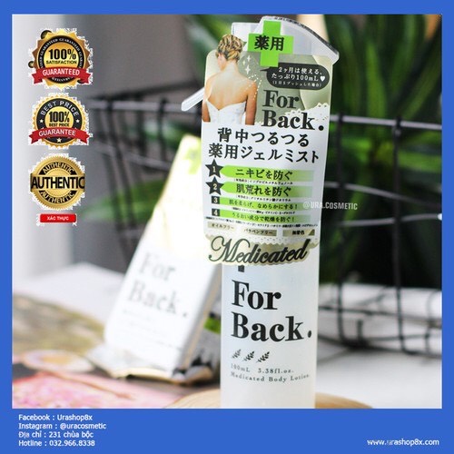 Chai Xịt Giảm Mụn Lưng  For Back 100ml