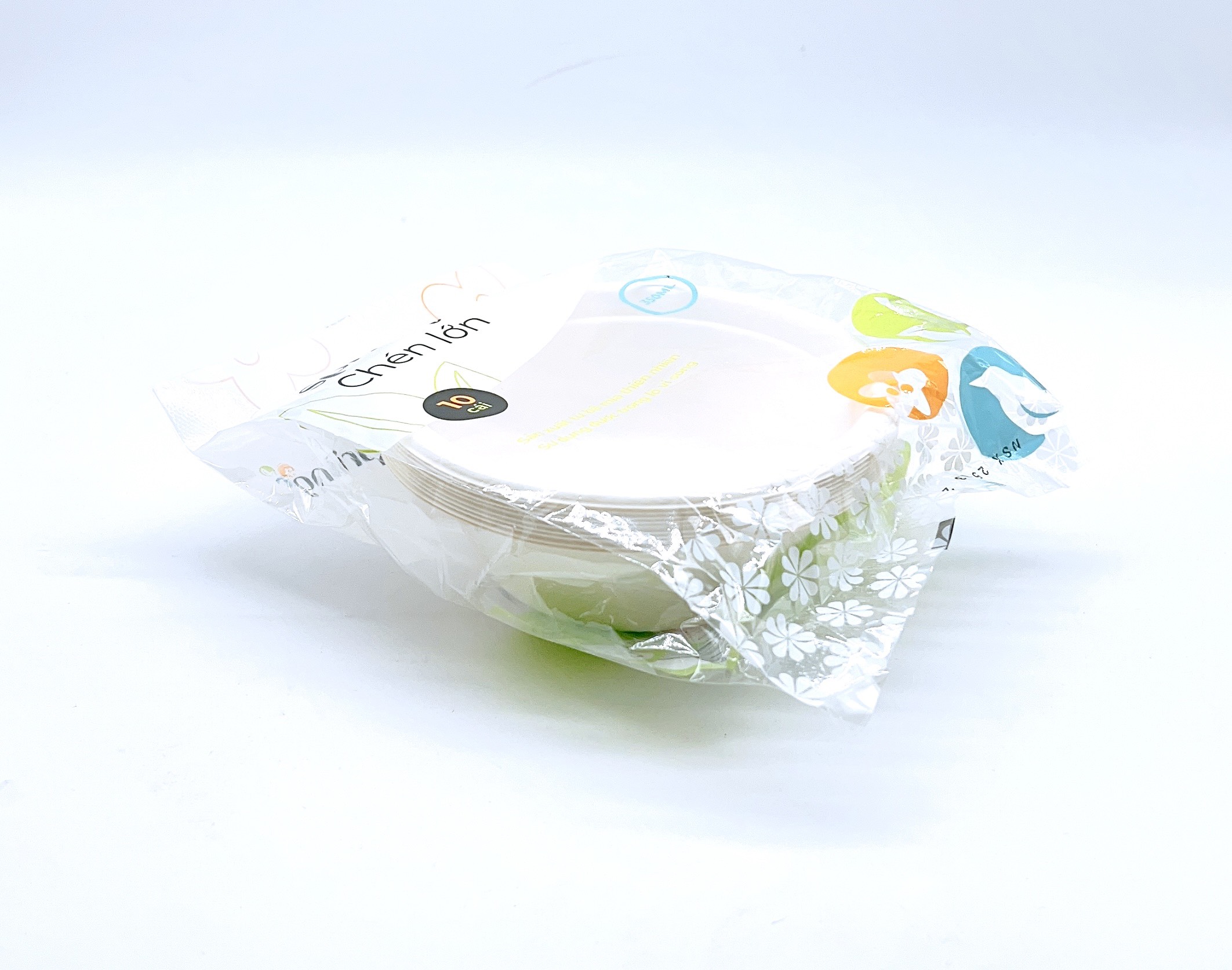Spriing Lốc 10 chén bã mía 15cm (350ml)