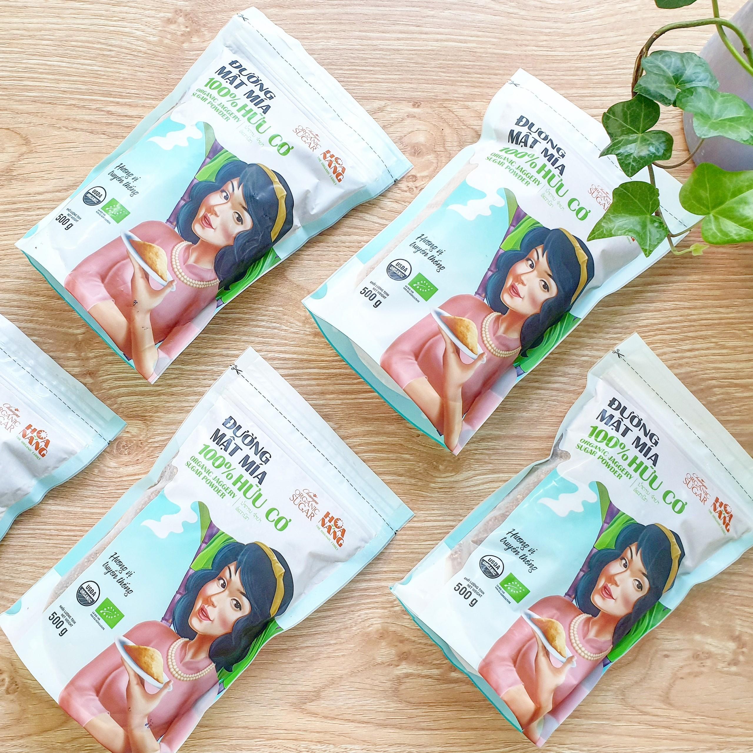 [HÀNG CHÍNH HÃNG] Đường mật mía hữu cơ Hoa Nắng 500g