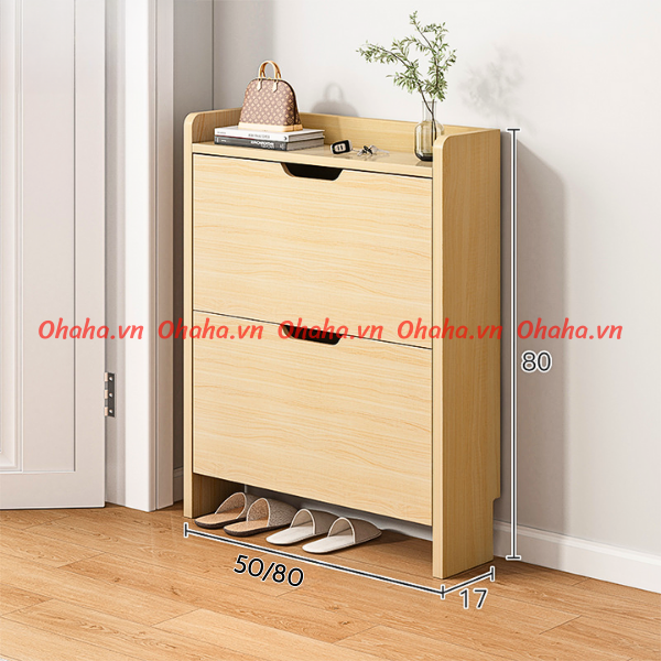 [ Freeship HCM]  [ Kèm ảnh thực tế ] Tủ giày thông minh siêu mỏng cao cấp Ohaha - TGCC022