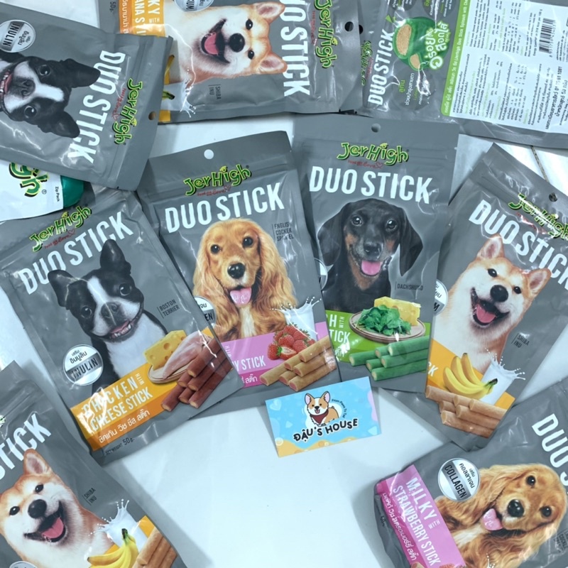 Snack bánh thưởng cho chó Jerhigh Duo Stick 50g