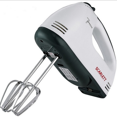 MÁY ĐÁNH TRỨNG CẦM TAY, MÁY NHÀO BỘT SCARLETT THIẾT KẾ HIỆN ĐẠI, SANG TRỌNG, DỄ SỬ DỤNG - DỤNG CỤ LÀM BÁNH TẠI NHÀ - MÁY ĐÁNH TRỨNG 7 TỐC ĐỘ, CÔNG SUẤT 180W