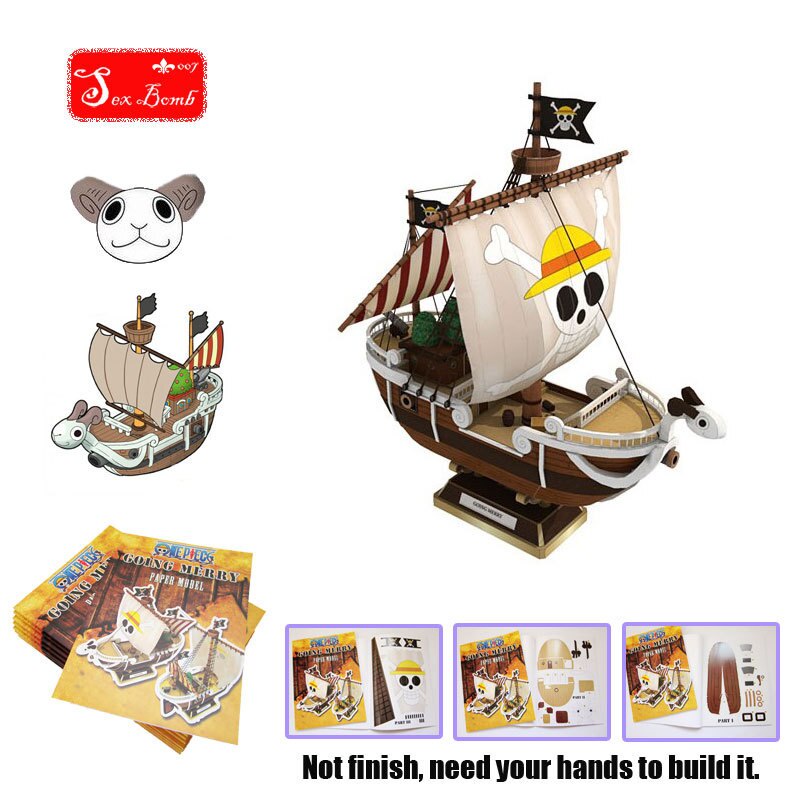 Mô hình giấy 3D tàu Going Merry - One Piece