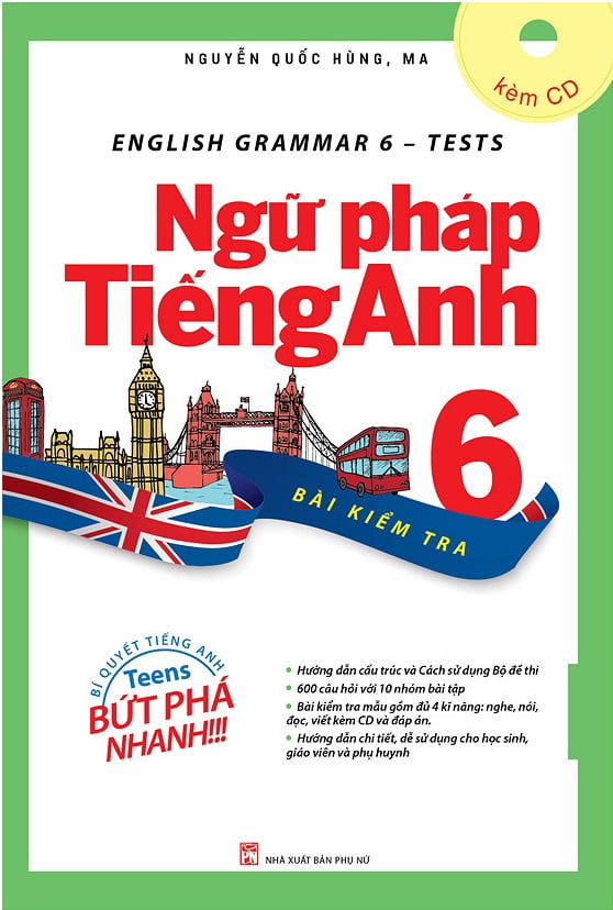 Fahasa - English Grammar - Ngữ Pháp Tiếng Anh 6 (Bài Kiểm Tra)