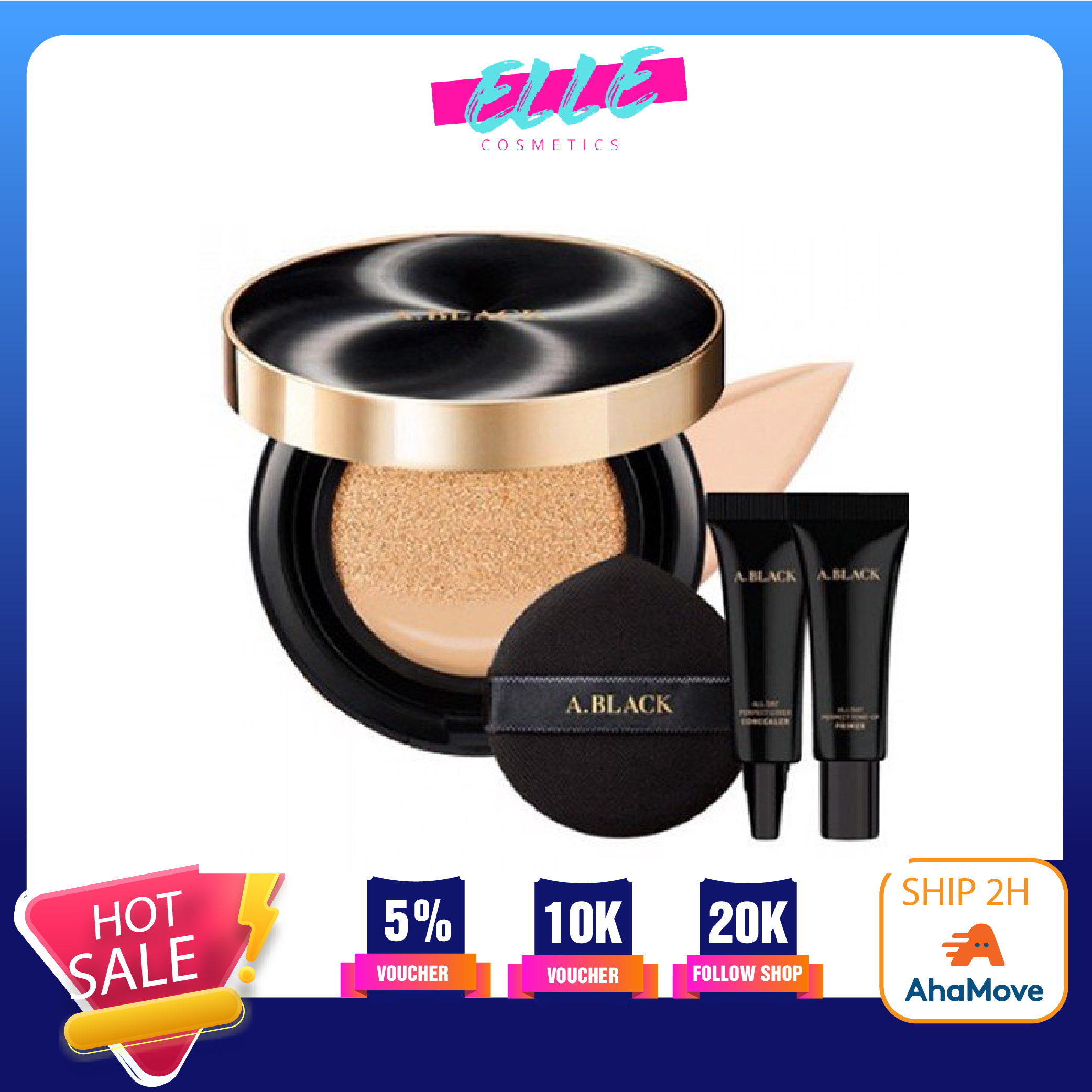 Phấn nước A.Black All Day Perfect Cover Cushion SPF47PA++