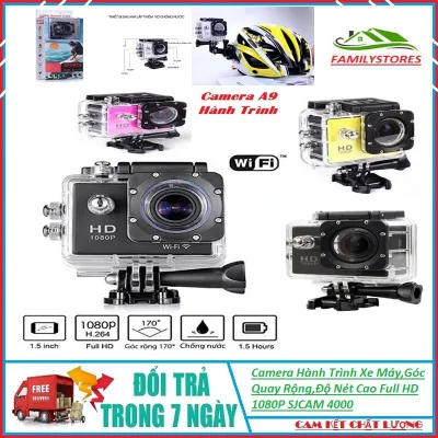 Camera Hành Trình Xe Máy,Góc Quay Rộng,Độ Nét Cao Full HD 1080P SJCAM 4000