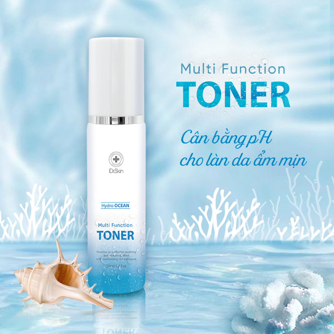 Nước cân bằng da IDr Skin Hydro Ocean Multi Function Toner cân bằng độ pH