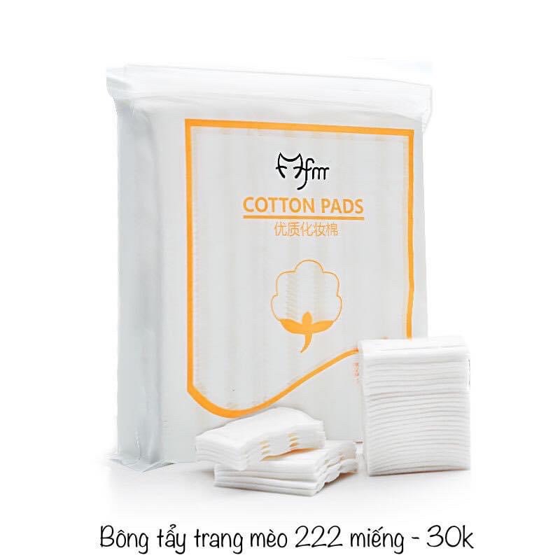 [HCM]BÔNG TẨY TRANG MÈO 222 MIẾNG