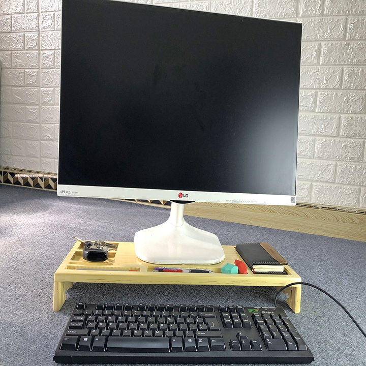 Kệ Gỗ để màn hình PC/Tivi/Laptop thông minh