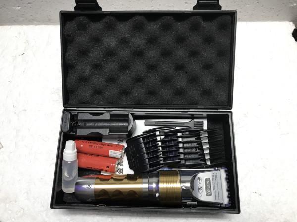 Tông đơ cắt tóc chuyên nghiệp HuaErBo F-10 kèm 2 pin 18650 lưỡi sứ trắng cao cấp chuyên dùng cho salon, gia đình