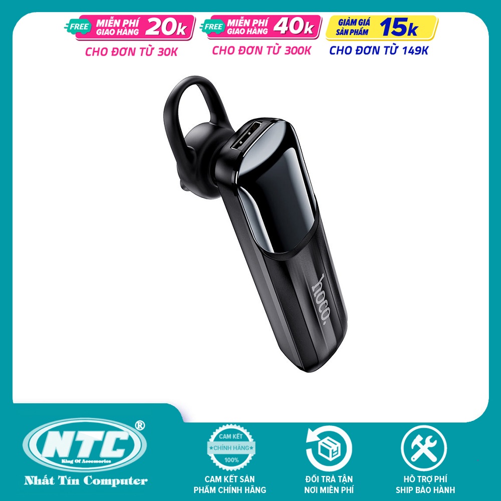 Tai nghe bluetooth Hoco E37 Gratified business V4.1 (Pin cực khủng 15h đàm thoại) - Hãng phân phối chính thức
