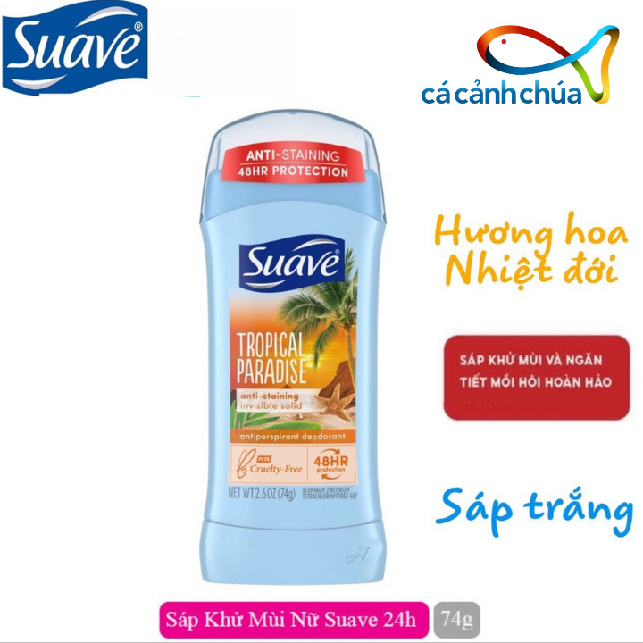 Lăn khử mùi Suave 24 Hour Protection 74g - Mỹ