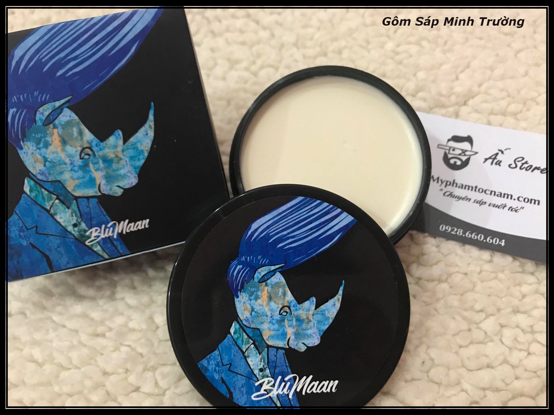 Sáp Vuốt Tóc Nam BluMaan Styling Meraki ( Bản Tê Giác Xanh)