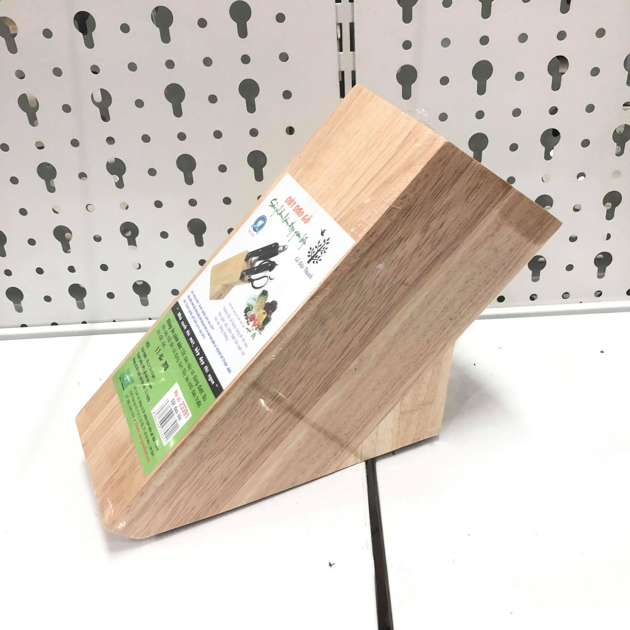 kệ gỗ cài dắt dao đa năng