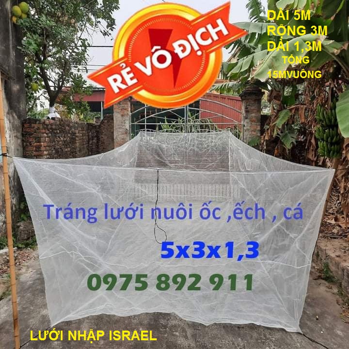 Tráng vèo lồng nuôi ốc ếch cá