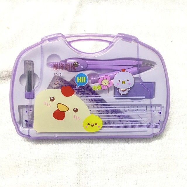 Bộ Compa 8 Món, Bút Chì Bấm Gstar GS-06 ( Giao Màu Ngẫu Nhiên )