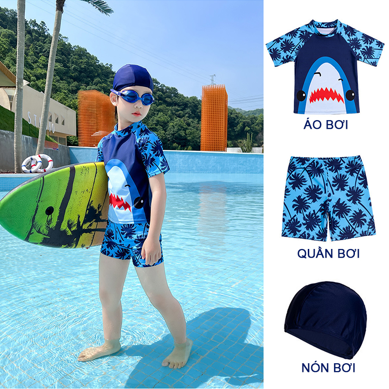 Đồ bơi Cá Mập bé trai cho mùa hè năng động
