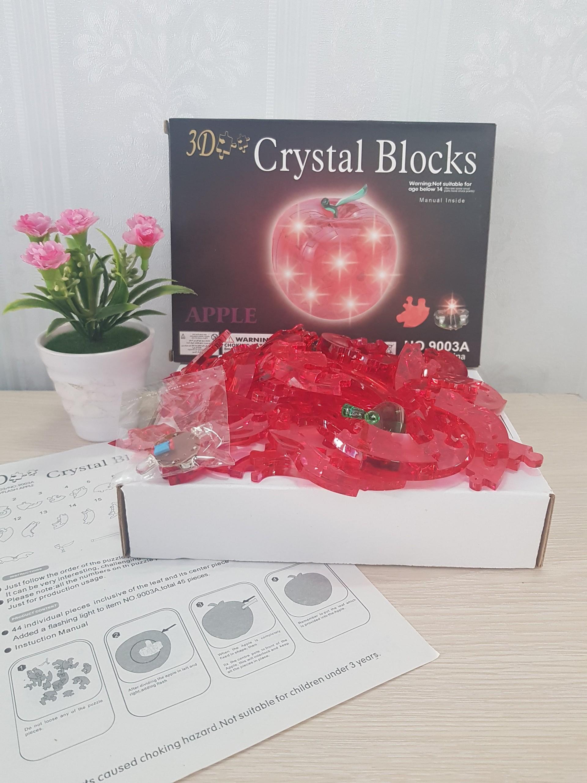 Xếp hình 3D Crystal Puzzle hình Quả táo