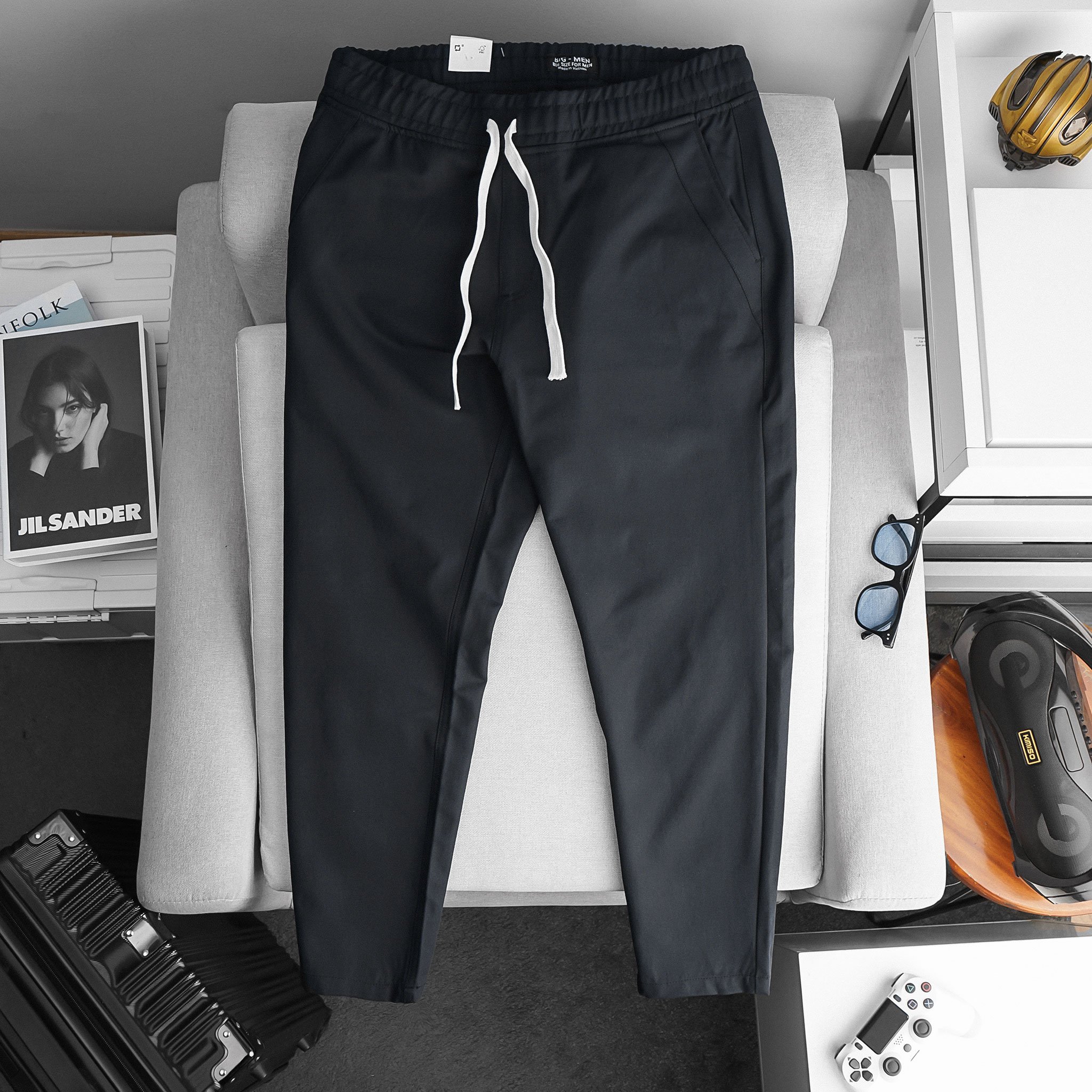 Bigsize Quần kaki lưng thun vải mềm đẹp bigsize nam < 140kg