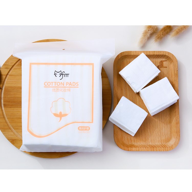 Bông tẩy trang 3 lớp Cotton Pads [Túi 222 miếng]