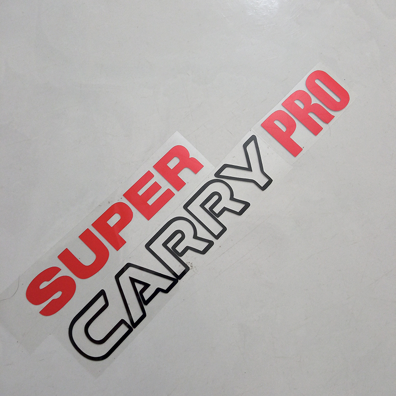 Tem supper carry pro phản quang dán xe suzuki pro, pvc chịu nhiệt không phai màu