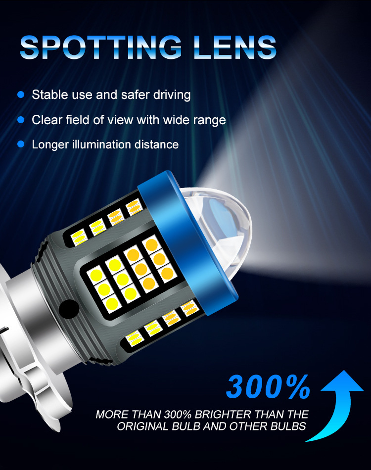 Đèn pha bi cầu headlight 25W H4 H6