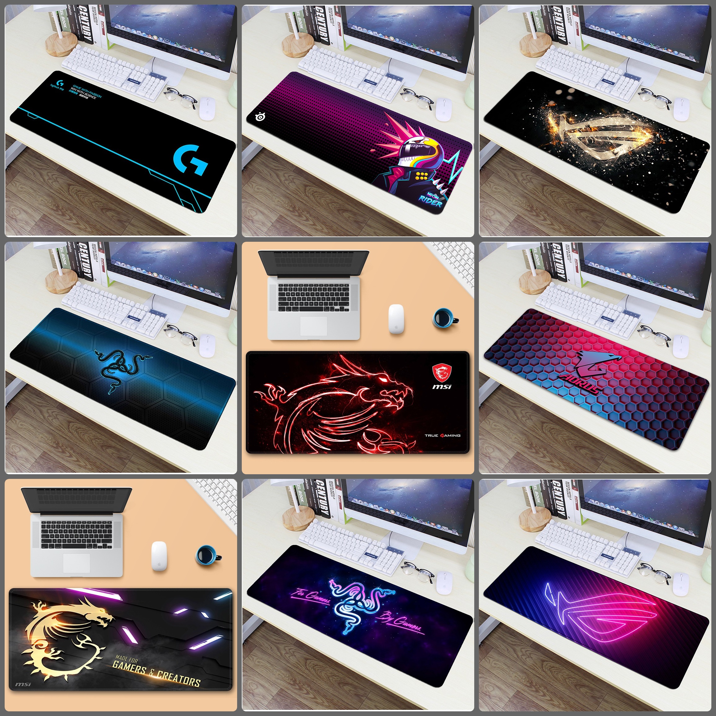 Lót Chuột M.S.I kích thước 300 x 250 Nhiều Mẫu siêu đẹp cho máy tính , laptop hàng nhập khẩu