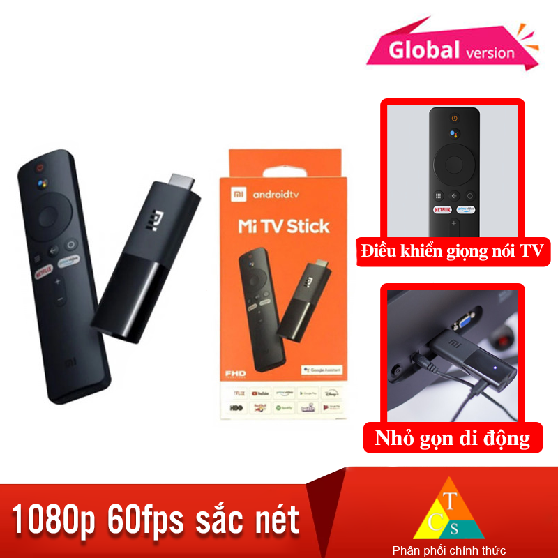 Android TV Xiaomi Mi TV stick Quốc Tế Tiếng Việt