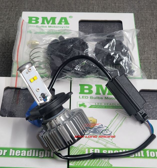 Đèn Pha LED CREE 4 tim - 20W T16 dành cho xe máy,moto,oto (cos vàng - pha trắng)