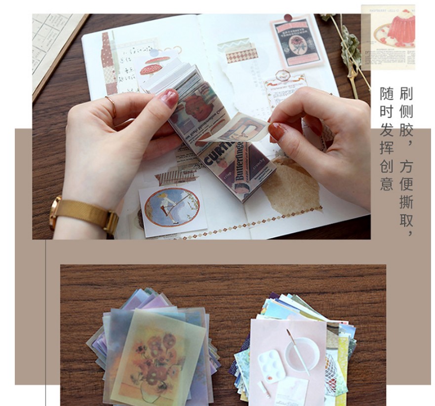 Set 400 tờ giấy nền trang trí Bullet Journal Be Tiny Stationery