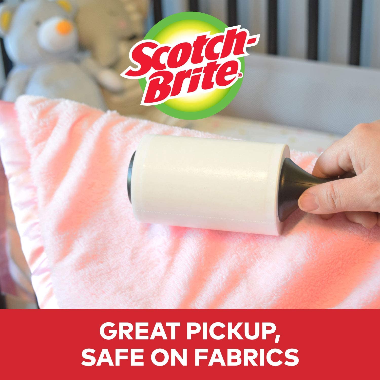 [HCM]Cây lăn bụi Scotch Brite Mỹ (105 tờ/1 cây)