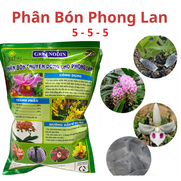 Phân bón tan chậm chuyên dùng hoa lan 5-5-5 - 30 gói