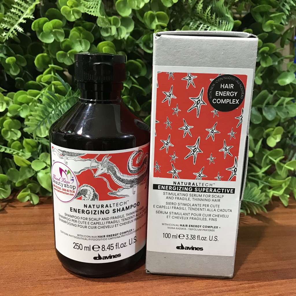 Cặp gội xả chống rụng, kích thích mọc tóc Davines Energizing 250mlx2