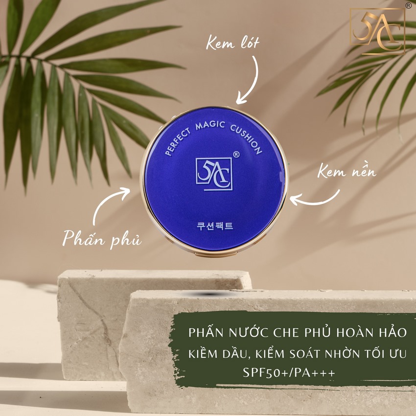 Phấn nước che khuyết điểm kiềm dầu 5AC hàn quốc 15f